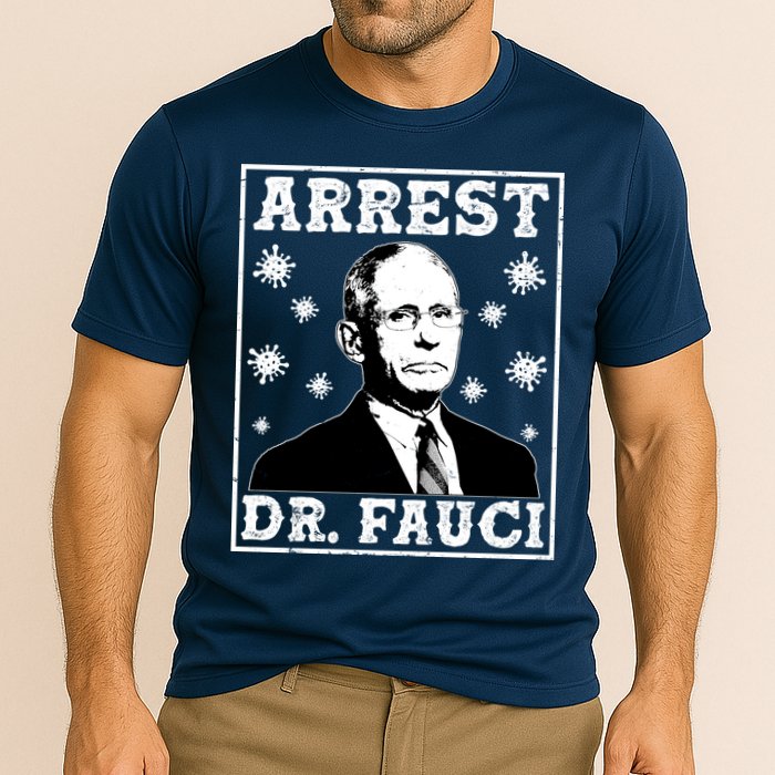 Arrest Dr. Fauci Cooling Performance Crew T-Shirt