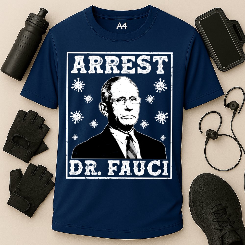 Arrest Dr. Fauci Cooling Performance Crew T-Shirt