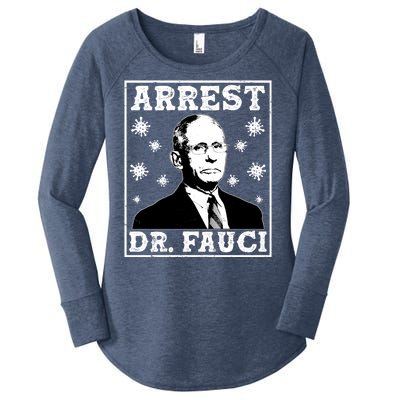 Arrest Dr. Fauci Women's Perfect Tri Tunic Long Sleeve Shirt