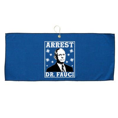 Arrest Dr. Fauci Large Microfiber Waffle Golf Towel