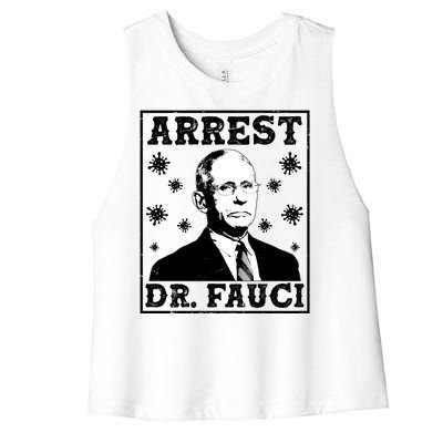 Arrest Dr. Fauci Women's Racerback Cropped Tank