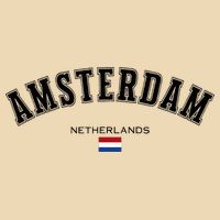 Amsterdam Dutch Flag Souvenir Netherlands Travel Drawstring Bag