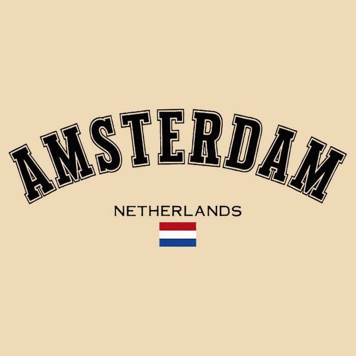 Amsterdam Dutch Flag Souvenir Netherlands Travel Drawstring Bag