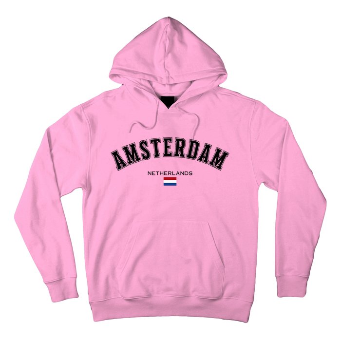 Amsterdam Dutch Flag Souvenir Netherlands Travel Hoodie