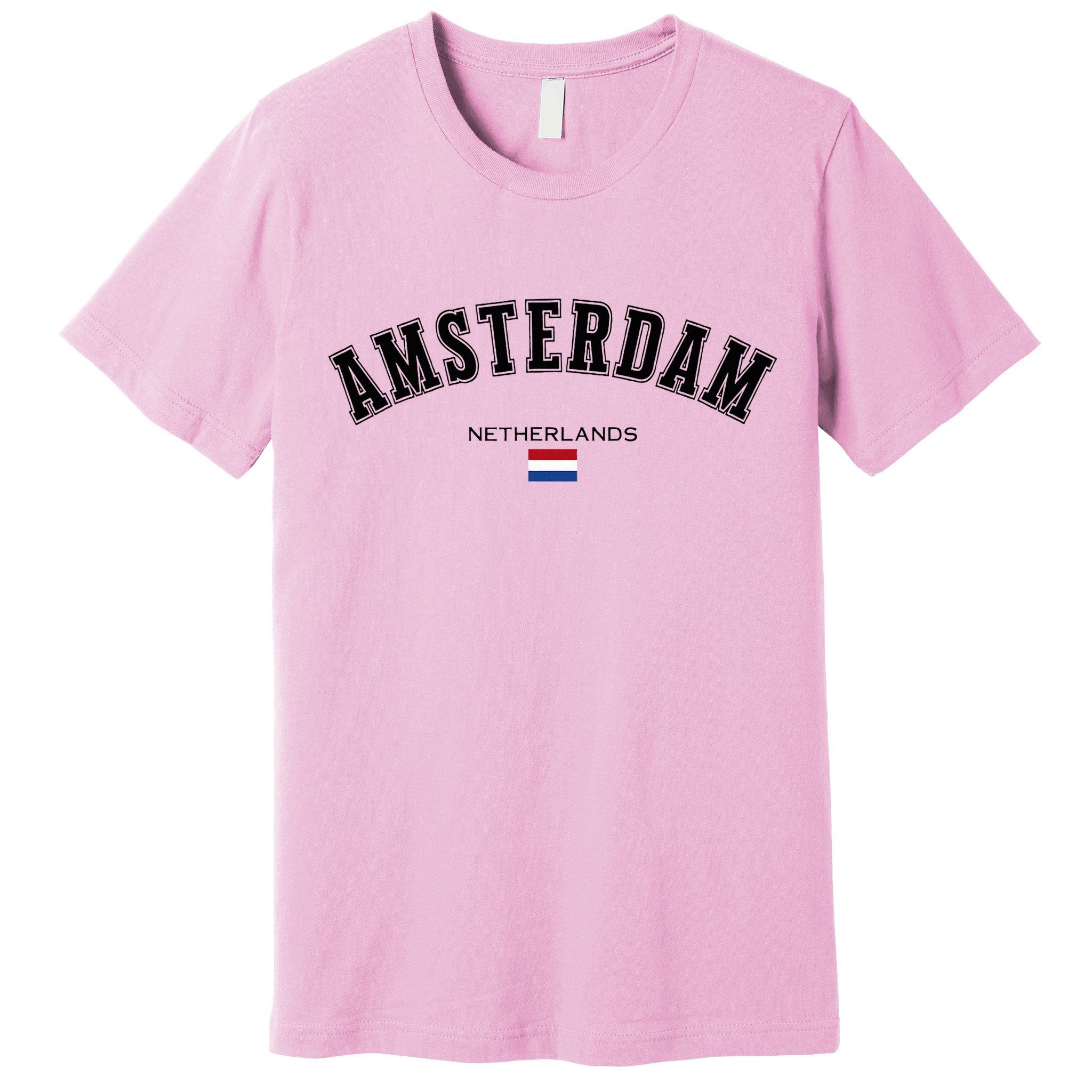 Amsterdam Dutch Flag Souvenir Netherlands Travel Premium T-Shirt