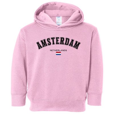 Amsterdam Dutch Flag Souvenir Netherlands Travel Toddler Hoodie