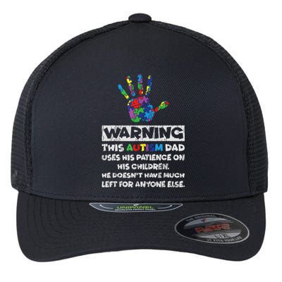 Autism Dad Father Son Daughter Autistic Autism Awareness Flexfit Unipanel Trucker Cap