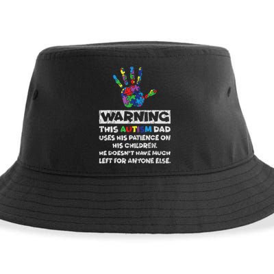 Autism Dad Father Son Daughter Autistic Autism Awareness Sustainable Bucket Hat