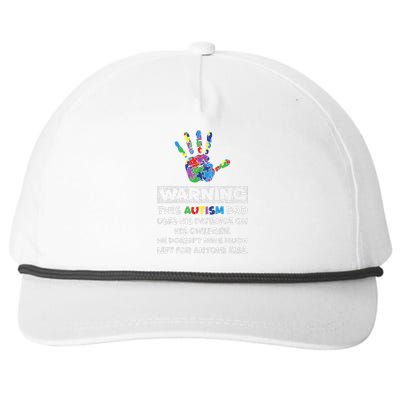 Autism Dad Father Son Daughter Autistic Autism Awareness Snapback Five-Panel Rope Hat