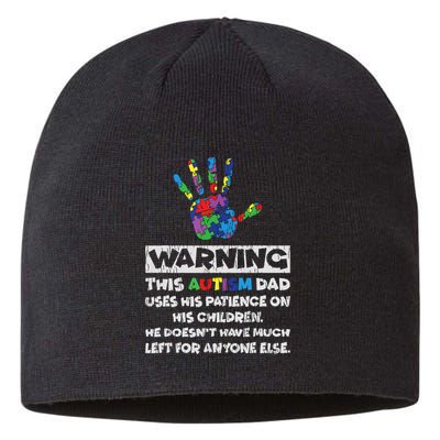 Autism Dad Father Son Daughter Autistic Autism Awareness Sustainable Beanie