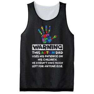 Autism Dad Father Son Daughter Autistic Autism Awareness Mesh Reversible Basketball Jersey Tank