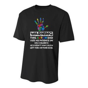 Autism Dad Father Son Daughter Autistic Autism Awareness Youth Performance Sprint T-Shirt