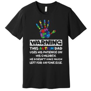 Autism Dad Father Son Daughter Autistic Autism Awareness Premium T-Shirt