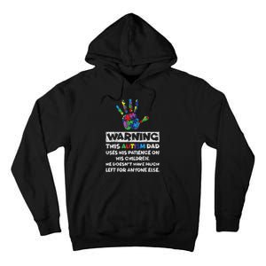 Autism Dad Father Son Daughter Autistic Autism Awareness Tall Hoodie