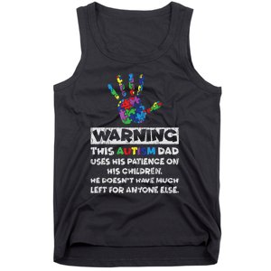 Autism Dad Father Son Daughter Autistic Autism Awareness Tank Top