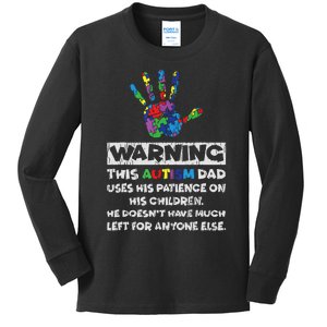 Autism Dad Father Son Daughter Autistic Autism Awareness Kids Long Sleeve Shirt