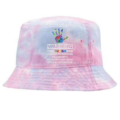 Autism Dad Father Son Daughter Autistic Autism Awareness Tie-Dyed Bucket Hat