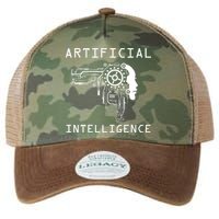 AI Developer Gift Artificial Brain Artificial Intelligence Legacy Tie Dye Trucker Hat