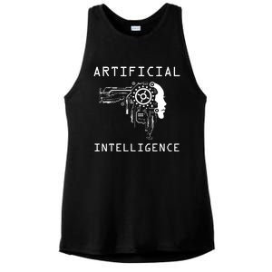 AI Developer Gift Artificial Brain Artificial Intelligence Ladies PosiCharge Tri-Blend Wicking Tank