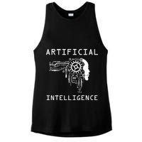 AI Developer Gift Artificial Brain Artificial Intelligence Ladies PosiCharge Tri-Blend Wicking Tank