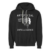 AI Developer Gift Artificial Brain Artificial Intelligence Garment-Dyed Fleece Hoodie
