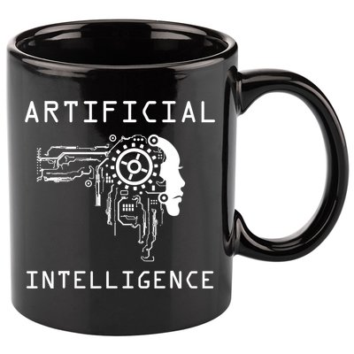 AI Developer Gift Artificial Brain Artificial Intelligence 11oz C Handle Ceramic Mug