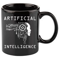 AI Developer Gift Artificial Brain Artificial Intelligence 11oz C Handle Ceramic Mug