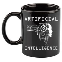 AI Developer Gift Artificial Brain Artificial Intelligence 11oz C Handle Ceramic Mug