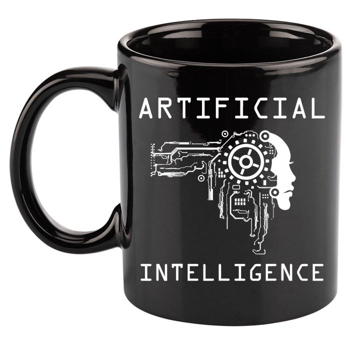 AI Developer Gift Artificial Brain Artificial Intelligence 11oz C Handle Ceramic Mug