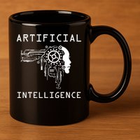 AI Developer Gift Artificial Brain Artificial Intelligence 11oz C Handle Ceramic Mug