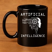 AI Developer Gift Artificial Brain Artificial Intelligence 11oz C Handle Ceramic Mug
