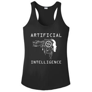 AI Developer Gift Artificial Brain Artificial Intelligence Ladies PosiCharge Competitor Racerback Tank