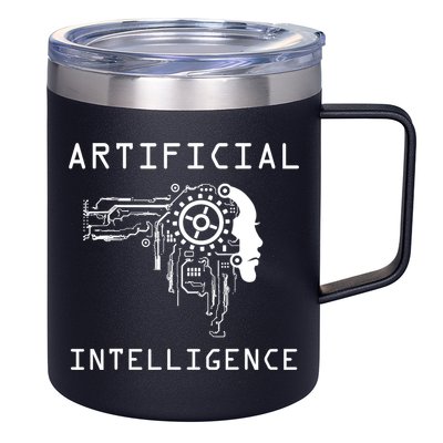AI Developer Gift Artificial Brain Artificial Intelligence 12oz Stainless Steel Coffee Mug