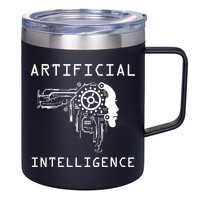 AI Developer Gift Artificial Brain Artificial Intelligence 12oz Stainless Steel Coffee Mug