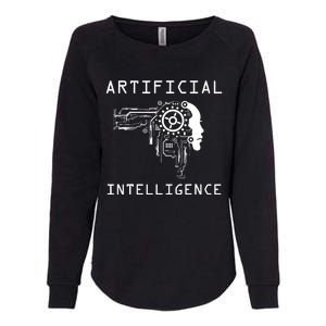 AI Developer Gift Artificial Brain Artificial Intelligence Womens California Wash Sweatshirt