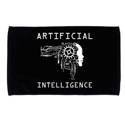AI Developer Gift Artificial Brain Artificial Intelligence Microfiber Hand Towel