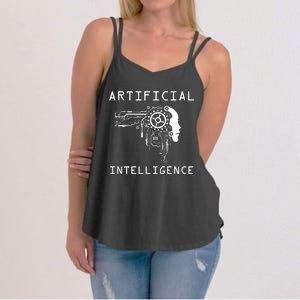 AI Developer Gift Artificial Brain Artificial Intelligence Women's Strappy Tank