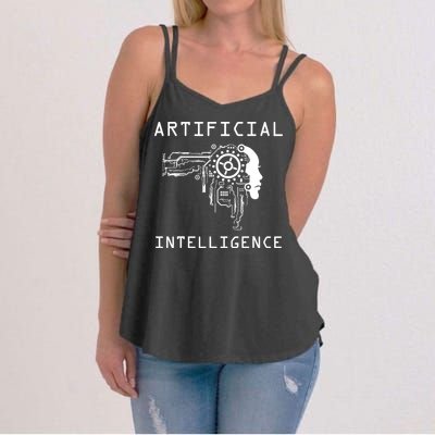 AI Developer Gift Artificial Brain Artificial Intelligence Women's Strappy Tank