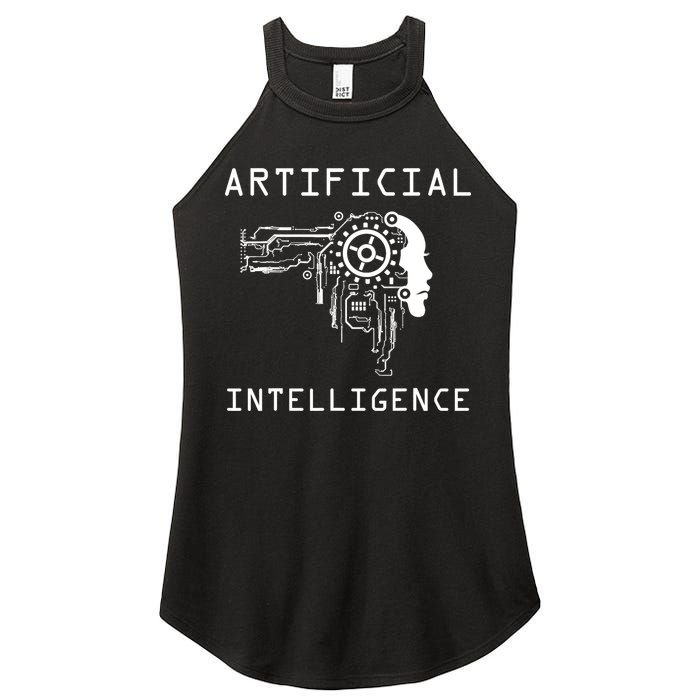 AI Developer Gift Artificial Brain Artificial Intelligence Women's Perfect Tri Rocker Tank