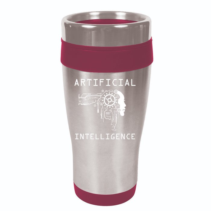 AI Developer Gift Artificial Brain Artificial Intelligence 16oz Travel Tumbler