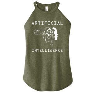 AI Developer Gift Artificial Brain Artificial Intelligence Women's Perfect Tri Rocker Tank