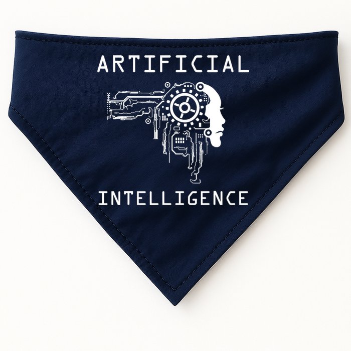 AI Developer Gift Artificial Brain Artificial Intelligence USA-Made Doggie Bandana