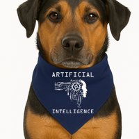 AI Developer Gift Artificial Brain Artificial Intelligence USA-Made Doggie Bandana