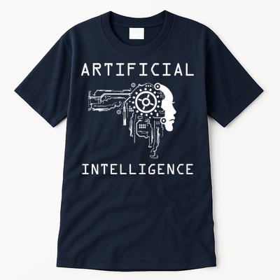 AI Developer Gift Artificial Brain Artificial Intelligence Tall T-Shirt