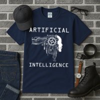 AI Developer Gift Artificial Brain Artificial Intelligence Tall T-Shirt