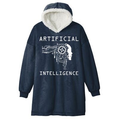 AI Developer Gift Artificial Brain Artificial Intelligence Hooded Wearable Blanket