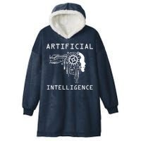 AI Developer Gift Artificial Brain Artificial Intelligence Hooded Wearable Blanket