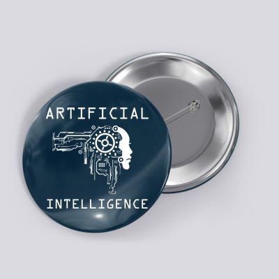 AI Developer Gift Artificial Brain Artificial Intelligence Button