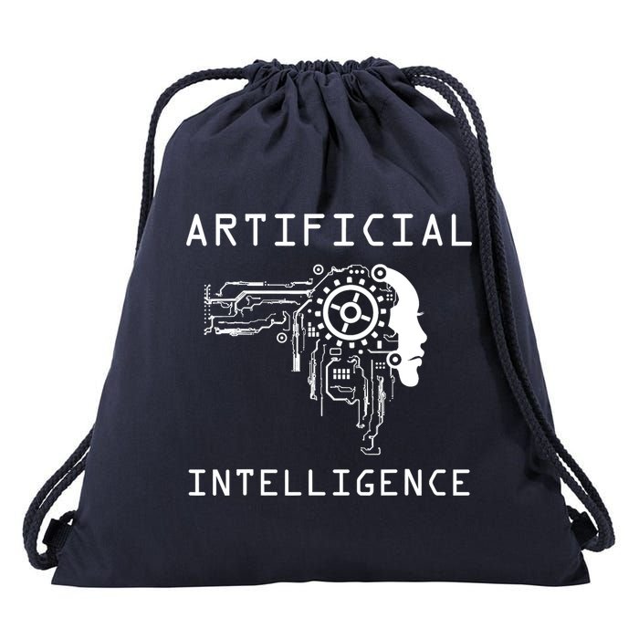 AI Developer Gift Artificial Brain Artificial Intelligence Drawstring Bag