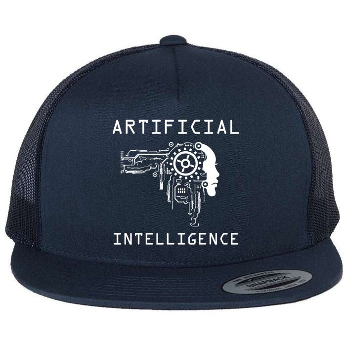 AI Developer Gift Artificial Brain Artificial Intelligence Flatbill Hat
